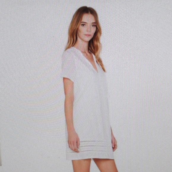 AG Adriano Goldshmeid Poppy Tee Dress True White - Picture 3 of 13